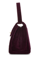 Chanel - Purple Velvet Envelope Flap Bag