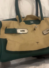 Hermes - birkin shoulder- vert moyen phw
