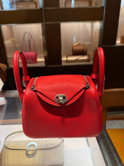 Hermes - mini lindy rouge PHW
