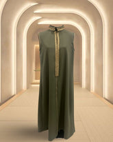 Shd X Mash - sleevless kaftan - palms color 🌴