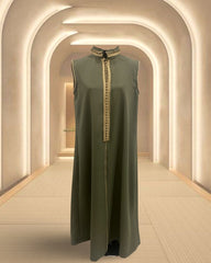 Shd X Mash - sleevless kaftan - palms color 🌴