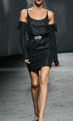 Chanel runway dress with gloves size 40 FR