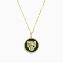 EF - Emerald panther necklace