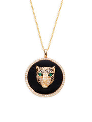 EF- panther pendant - black