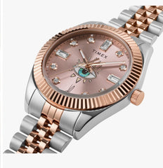 Timex X JA watch silver - pink