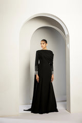 Mash X Allure - V/AW24/01 dark purpl long sleeve dress