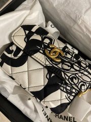 Chanel - mini floral cross bag