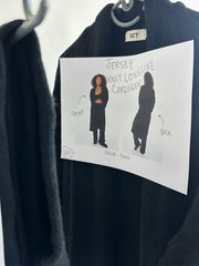 Set active - jersey knit cardigan + pants - onyx