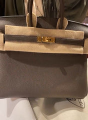 Hermes - birkin togo 25 ecorce - Gold HW