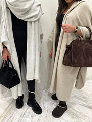 Mash X MNCAH - poncho hoodie grey with scarf- free size