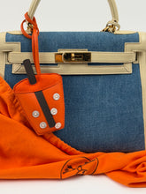 Hermes - kelly 25 vintage denim - nata