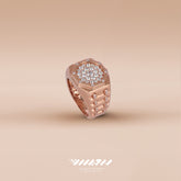Mash SHOP X Aldarwish Qatar jewelry- gold diamond ring size 58