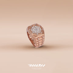 Mash SHOP X Aldarwish Qatar jewelry- gold diamond ring size 58