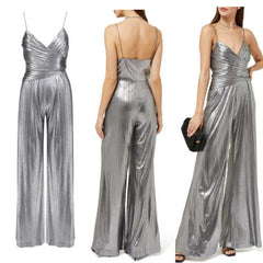 Reto- silver jumpsuit