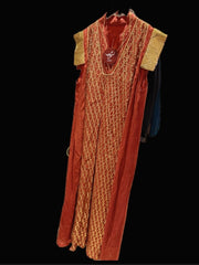 Mash X س ن د س red & golden embroidery kaftan