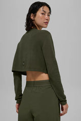 Alo yoga - Sweater Cardigan - Green olive