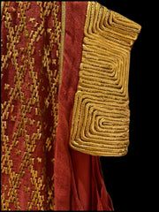 Mash X س ن د س red & golden embroidery kaftan