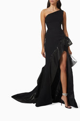 Maticevski - curiosa black crepe Gown size 10