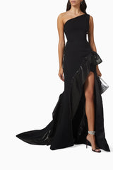 Maticevski - curiosa black crepe Gown size 10