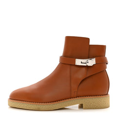 Hermes - Heritage Calfskin Follow Ankle Boots size 38.5