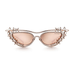 Tiffany Eyewear - gold Plated Metal Sunglasses with Mirrored Lenses - crystal