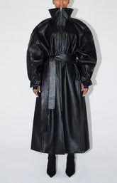 Khy -faux leather oversized jacket - best seller