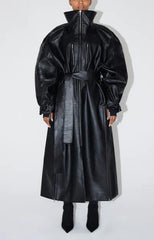 Khy -faux leather oversized jacket - best seller