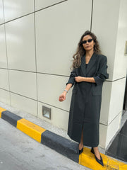 Kith - long blazer - dark olive