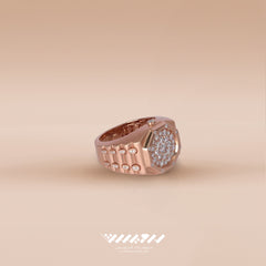 Mash SHOP X Aldarwish Qatar jewelry- gold diamond ring size 58