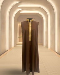 Shd X Mash - crepe شد kaftan - espresso