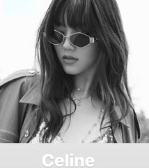 Celine - Triomphe hexagon-frame gold-tone