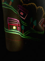 Teeb exclusive pieces for Mash - short embroidery besht - dark green