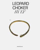 EF - leopard choker exclusive for Mash shop - gold - onyx