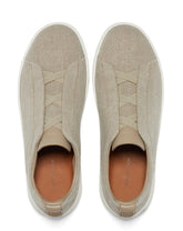 Zegna - Triple stitches sneakers - light biege men size 44 - 11.5 us