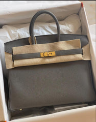Herme - Birkin 25 - Gris Meyer GHW