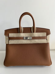 Hermes - birkin gold - size 25 PHW