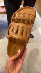 Hermes - extra sandal - Naturel size 37