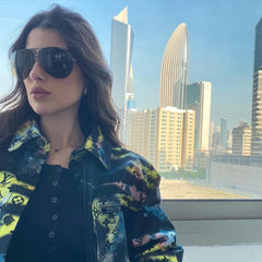 Lv -LV tie - dye denim jacket size S