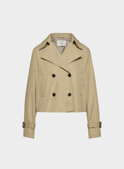 Aritzia - cropped trench coat - Tan