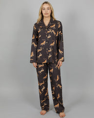 MASH X Woodstocklaundry - WOMENS LONG PYJAMAS SET JUMPING CHEETAH