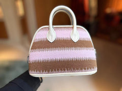 Hermes - BOLIDE 1923 MINI LA SELLE IMAGINAIRE BAG -maroon /NATA