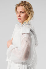 ALO YOGA - oversized trench coat - white