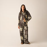 Kith - Block Print shirt and pant silk set