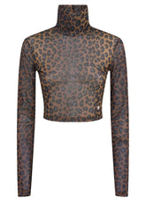 Adidas orginals - leopard crop top