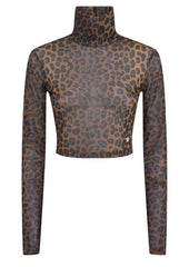 Adidas orginals - leopard crop top