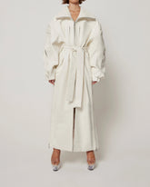 Khy -faux leather oversized jacket - best seller - Chalk