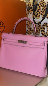 Hermes - kelly 35 bubblegum