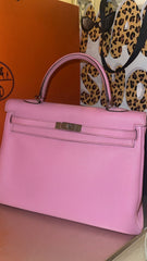 Hermes - kelly 35 bubblegum