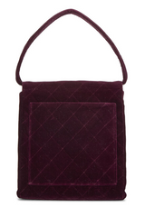 Chanel - Purple Velvet Envelope Flap Bag