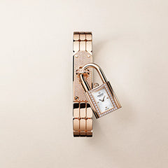 Hermes Kelly Diamond Mini model 16mm Rose gold Watch